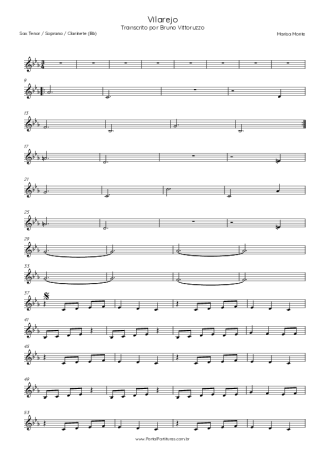 Tribalistas  score for Clarinet (Bb)