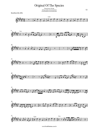 U2  score for Alto Saxophone