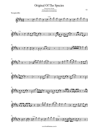 U2  score for Trumpet