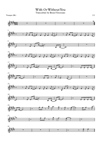 U2  score for Trumpet