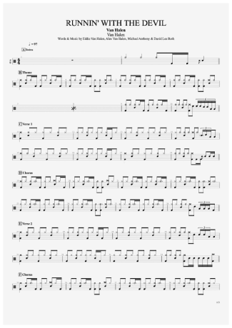 Van Halen  score for Drums