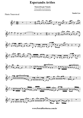 Vander Lee  score for Flute