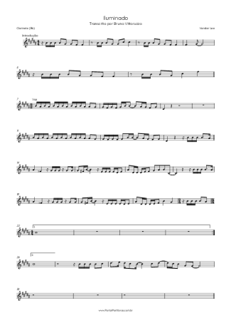 Vander Lee  score for Clarinet (Bb)