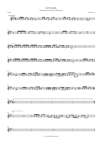 Vander Lee Iluminado score for Flute