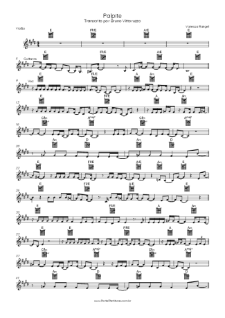 Vanessa Rangel Palpite score for Acoustic Guitar