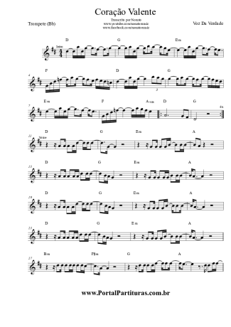 Voz Da Verdade  score for Trumpet