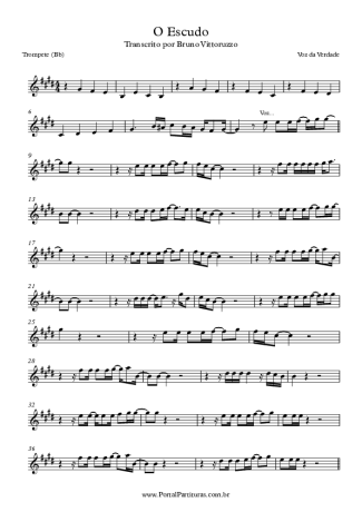 Voz Da Verdade  score for Trumpet