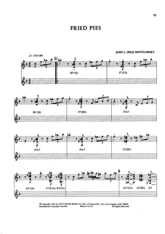 Wes Montgomery  score for Guitar