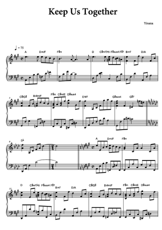 Yiruma Keep Us Together score for Piano