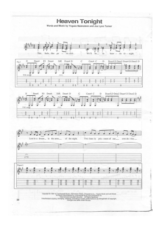 Yngwie Malmsteen  score for Guitar