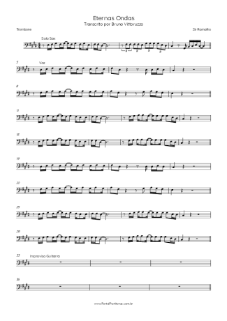 Zé Ramalho  score for Trombone