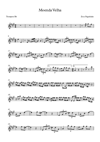 Zeca Pagodinho  score for Trumpet