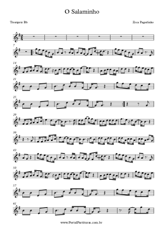 Zeca Pagodinho  score for Trumpet