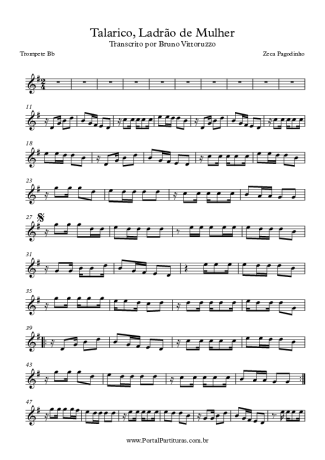 Zeca Pagodinho  score for Trumpet